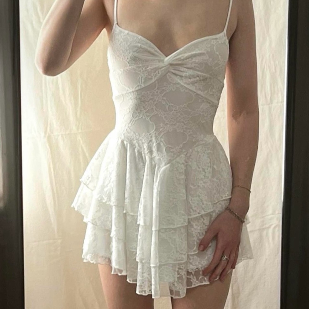 New With Tags Windsor White Lace Mini Dress